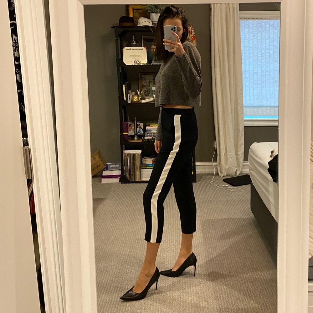 Babaton Cropped Black Dress Pants